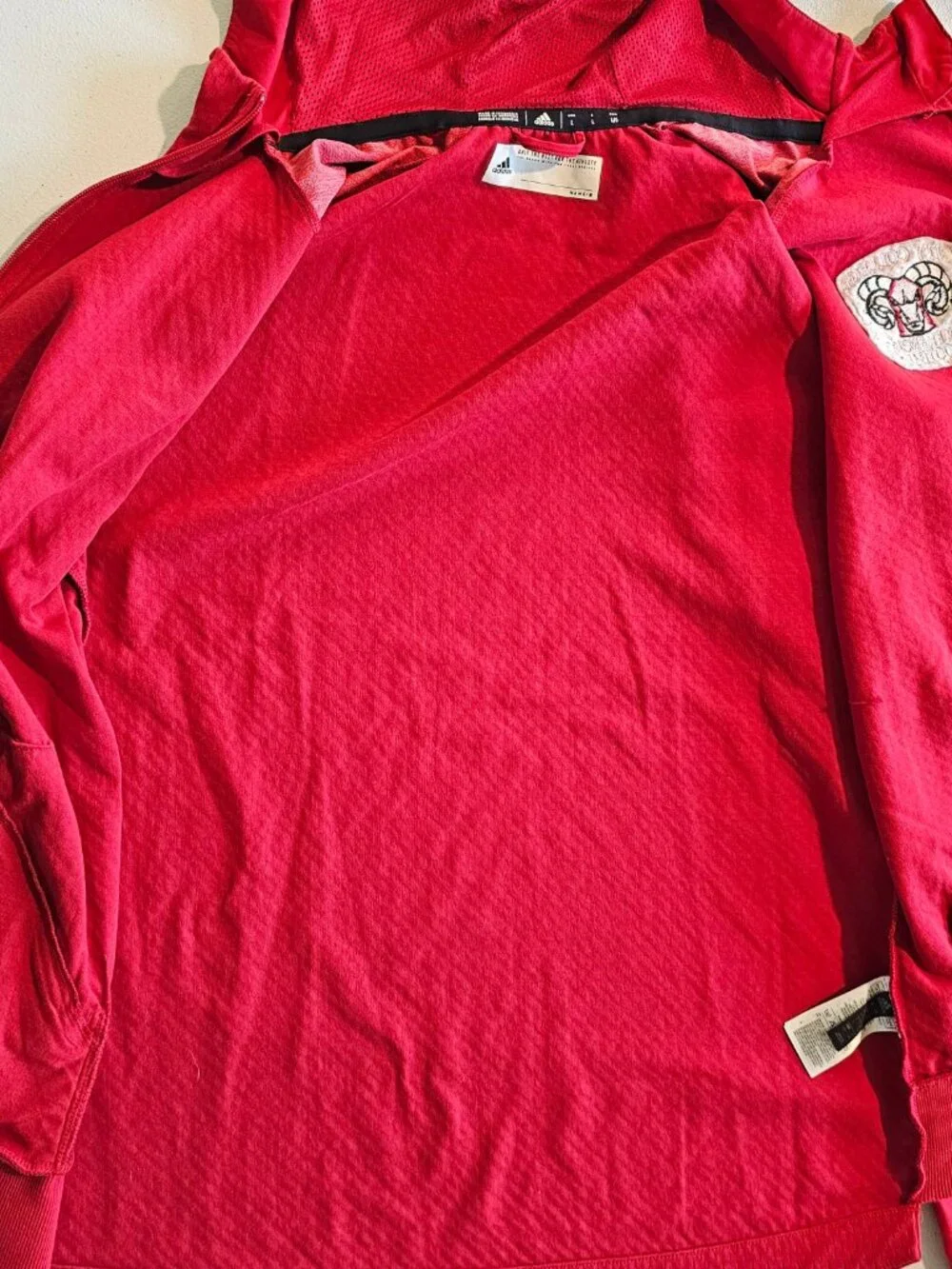 Adidas City College Of San Francisco Football Full Zip Hoodie w/Zippered Pockets